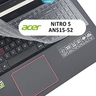 For Acer Nitro 5 AN515-52 AN515-52 15.6 Inch Full Range Laptop Silicone Case Clear Protective Leather Keyboard Cover [CAN]