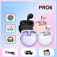 pro6 TWS Bluetooth Earphone Wireless Bluetooth Earbuds Touch Control 9d Stereo Headset with Mic