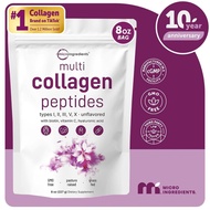 Trace Ingredients Multi-Collagen Peptide Powder, 8 Ounces