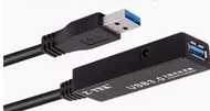 力特 主動式USB3.0延長線 信號放大器     ZE647 帶電源/20m