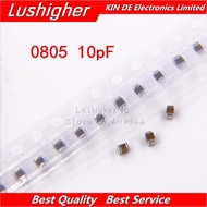100pcs 0805 10pf 100V X7R 10% 10.0pf SMD Ceramic Capacitor MLCC