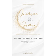 Kad Kahwin Digital | Wedding Card Digital | E-card Invitation | Kad Jemputan Digital | Modern Design