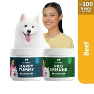 Dr Shiba Happy Tummy & Pro Immune Dog Treats Dog Multivitamins: Dog Food for Overall Dog Health