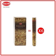 HEM - (買1送2) (20支六角柱盒裝)BALSAM香脂味印度進口純天然手工制線香棒 香枝 瑜伽冥想專用香薰 HI-BALSAM