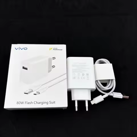 80W Flash Charging Suit for VIVO IQOO X80 Pro X90 X100 X200 X300 Ultra S15 S18 S19 Type C 6A Cable S