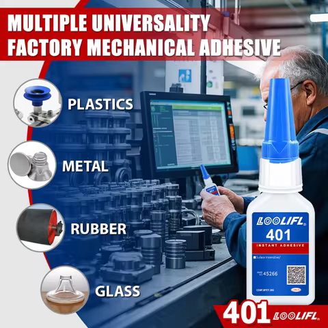 Super Glue for Plastic, Cyanoacrylate Based Adhesive for PLA, Acrylic, Metal,DIY, with Anti-Clog Cap