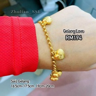 Gelang Love ( Emas Zhulian)
