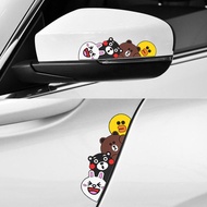 Car Anti-Collision Sticker Cartoon Door Side Anti-Scratch Anti-Scratch Strip Rearview Mirror Protection Sticker Universal Cute Car Anti @