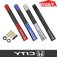 【In Stock】 Universal 12Cm Honda Car Antenna Carbon Fiber Radio FM Antena Black Kit For City G5 Gm2 3