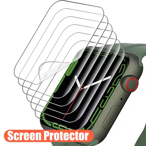 Soft Hydrogel Screen Protector Film For Apple Watch 7 6 SE 5 4 3 40MM 44MM 42MM 38MM Not Glass for i