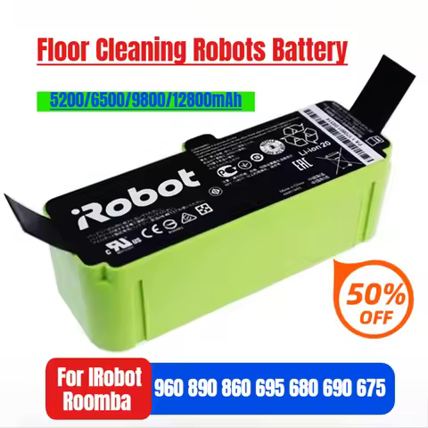 12800mAh for IRobot Roomba 960 890 860 695 680 690 675 Floor Cleaning Robots Battery