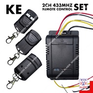 REMOTE CONTROL KE 2CH 433MHz AUTOGATE ( RECEIVER / REMOTE CONTROL )