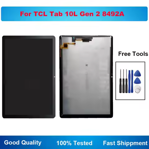 10.1 Inch For TCL Tab 10L Gen 2 8492A LCD Display Touch Screen For TCL Tab 10L Gen 2 8492 Digitizer 