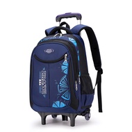 Children's School Backpack With Wheels 6-Wheel Model (Bag Set + Wheels) (Only The Bag)