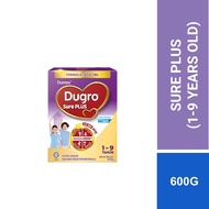 Dumex Dugro Sure Plus Tailored Nutrition Milk Formula 1-9 years (600g) (Susu, Milk Powder, 奶粉)