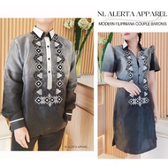 MODERN FILIPINIANA MESTIZA DRESS FOR WOMEN AND MODERN BARONG FOR MEN (INDIVIDUAL SELLING)