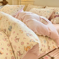 Wholesale Single Piece Dormitory Milk Velvet Coral Velvet Fleece Fleece Duvet Cover Duvet Cover Wint