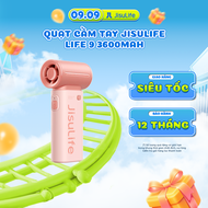 Quạt cầm tay mini Jisulife Life 9 ABS 5 cấp độ gió 3600mAh/5000mAh - Sử dụng liên tục 12h - Chính hã