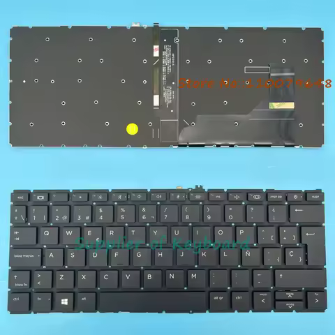 NEW English/Latin Spanish Keyboard For HP EliteBook 730 G7,730 G8,735 G7,735 G8,830 G7,830 G8,835 G7