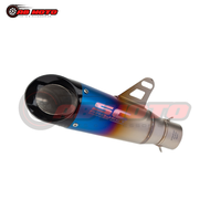 ABmoto Motorcycle Pipe /  SC Pipe / SC Muffler space Moto / Motorcycle Pipe 2layer Canister Exhaust 