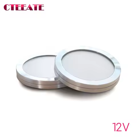 Cabinet Spotlight Household Ultra-thin 9mm Showcase Surface Mounted LED Panel Light DC12V Kitchen Fu