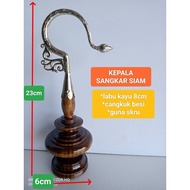 (KEPALA SANGKAR KAYU)Penyangkut Sangkar burung/birdcage hook/kepala Sangkar burung/kepala Kayu/kepal