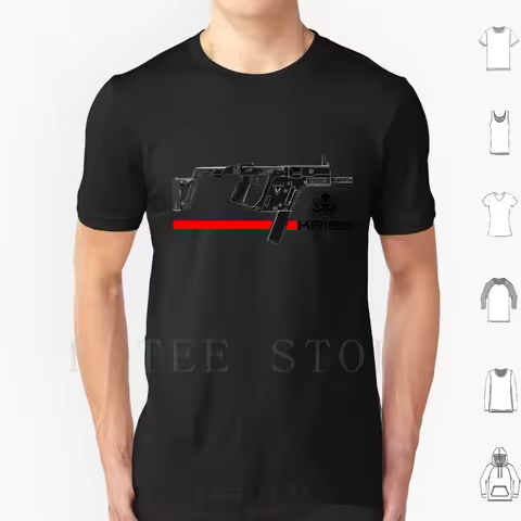 Vector V T Shirt DIY Big Size 100% Cotton Vector Airsoft 6mm Thousand Sim Aeg Sub Machine Gun Kriss 