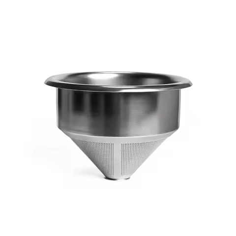 58mm Filter Basket Portafilter Basket Coffee Filter Fine Mesh Tapered Bottomless Filter for Tampers