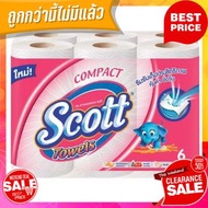 SCOTT COMPACT TOWEL Pack 6 Rolls Multipurpose Paper Blotting For Kitchen Work Tissue