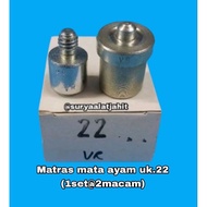 MATA Chicken eye mold size 22 (8mm) @2mcm = rp.41.750/1 set