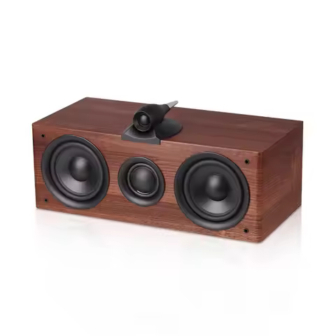 Q2C HiFi Center Passive Speaker 100W Output Power 5.25 - Inch 3 - Way Frequency Division Wooden Home