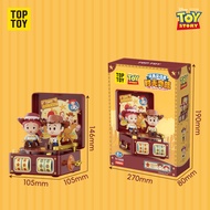 Toy Story 5 Woody Buzz ชุดต่อเลโก้สไตล์วินเทจและทันสมัย