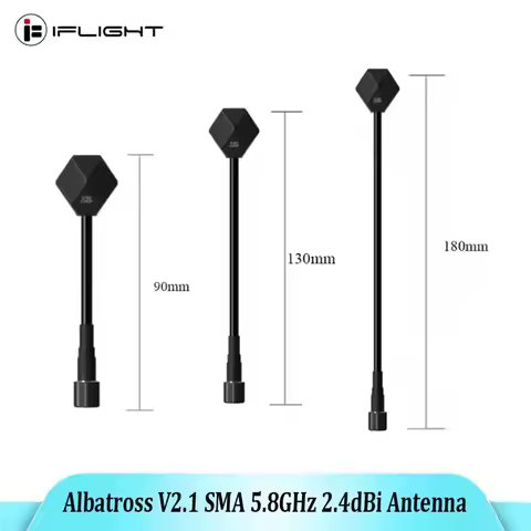 iFlight Albatross V2.1 SMA 5.8GHz 2.4dBi Antenna LHCP RP SMA / RHCP SMA 90MM/130MM/180MM for FPV Rac