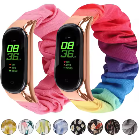 Elastic Strap For Xiaomi Mi Band 6 5 4 bracelet sports comfort Mi Band 6 wristband Breathable Strap 