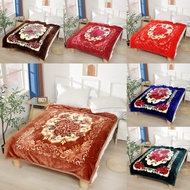Mink Blanket 5 Feet 150*200cm 1.3 Kg 2-Layer Fabric With Patterns On Both Sides Warm And Comfortable