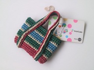 悠遊卡夾袋零錢包名片收納迷你復古茄芷袋台灣LV包純手工勾針編織