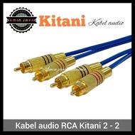 RCA cable 2 to 2 RCA jack gold KITANI cable 1 to 5 meters
