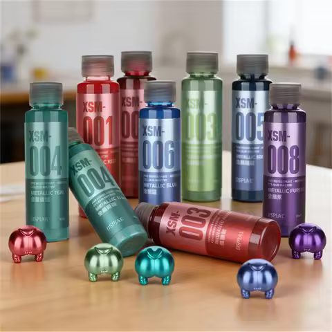 DSPIAE XSM Metallic Water Based Paint 50ML For Model Hobby DIY Airbrush Spraying Assembly Pigments P