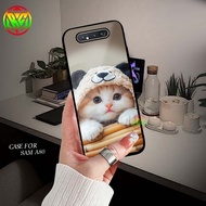 HP Real Case Samsung A80 Latest Motif - Glitter cellphone case - New Case Glossy Samsung A80 cellpho