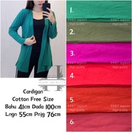 Women's Cardigan Cotton Long Cardigan Kardigan Muslimah Casual Outerwear