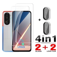 4in1 Tempered Glass For Xiaomi Poco M7 4G Camera Lens Nano Protective Film Full Cover Front Films Tr