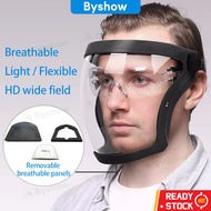 【Byshow】🔥Malaysia In Stock🔥Active protective Hybrid full face shield Acrylic Sports Riding cycling K