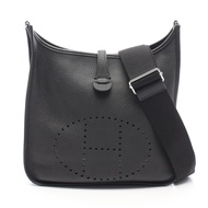 【二手】愛馬仕 HERMES Evelyne 3 Trois PM 黑色肩背包 其他 Evelyne 3PM 黑色 女士二手 A