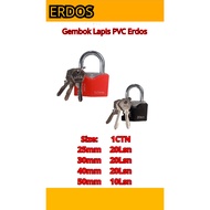 Padlock Erdos PVC Coated Padlock/ ERDOS 50 mm COLOR PADDLOCK/ White Short Neck Padlock/