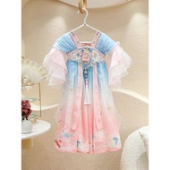 Summer Dress Children's Princess Dress Summer Dress Girls' Summer Dress Hanfu Children's Female Nine
