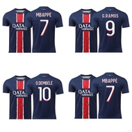 clu 2024-2025 PSG Mbappe G Ramos O Dembele Jersey Football Sports Tshirts Child Adult Plus Size ulc