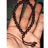 6mm Gold Fiber Black Sea Root Bracelet