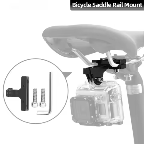 For GoPro Bicycle Saddle Rail Mount Bike Seat Mount For GoPro Hero 13 12 11 10 9 8 7 6 Insta360 X4 X
