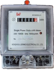 LW DIGITAL / ANALOG SINGLE PHASE / 3 PHASE STATIC kWH METER (SUB METER)