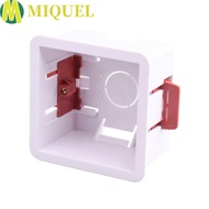 MIQUELZA Wall Socket Cassette, 86 Type Embedded Install Gypsum Board Lining Box, Durable Junction Bo